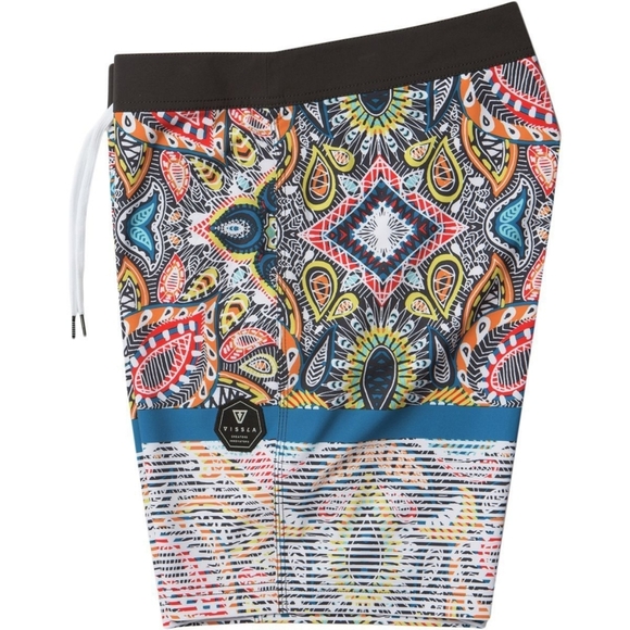 VISSLA Shark Alley Upcycled Boardshorts - Sz 34 - Picture 10 of 12